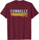 Vintage Stripes Connelly NY T-Shirt - T-Shirt | Maroon