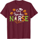 One Spooky Nurse Ghost Stethoscope Halloween Costume Nursing T-Shirt - T-Shirt | Maroon