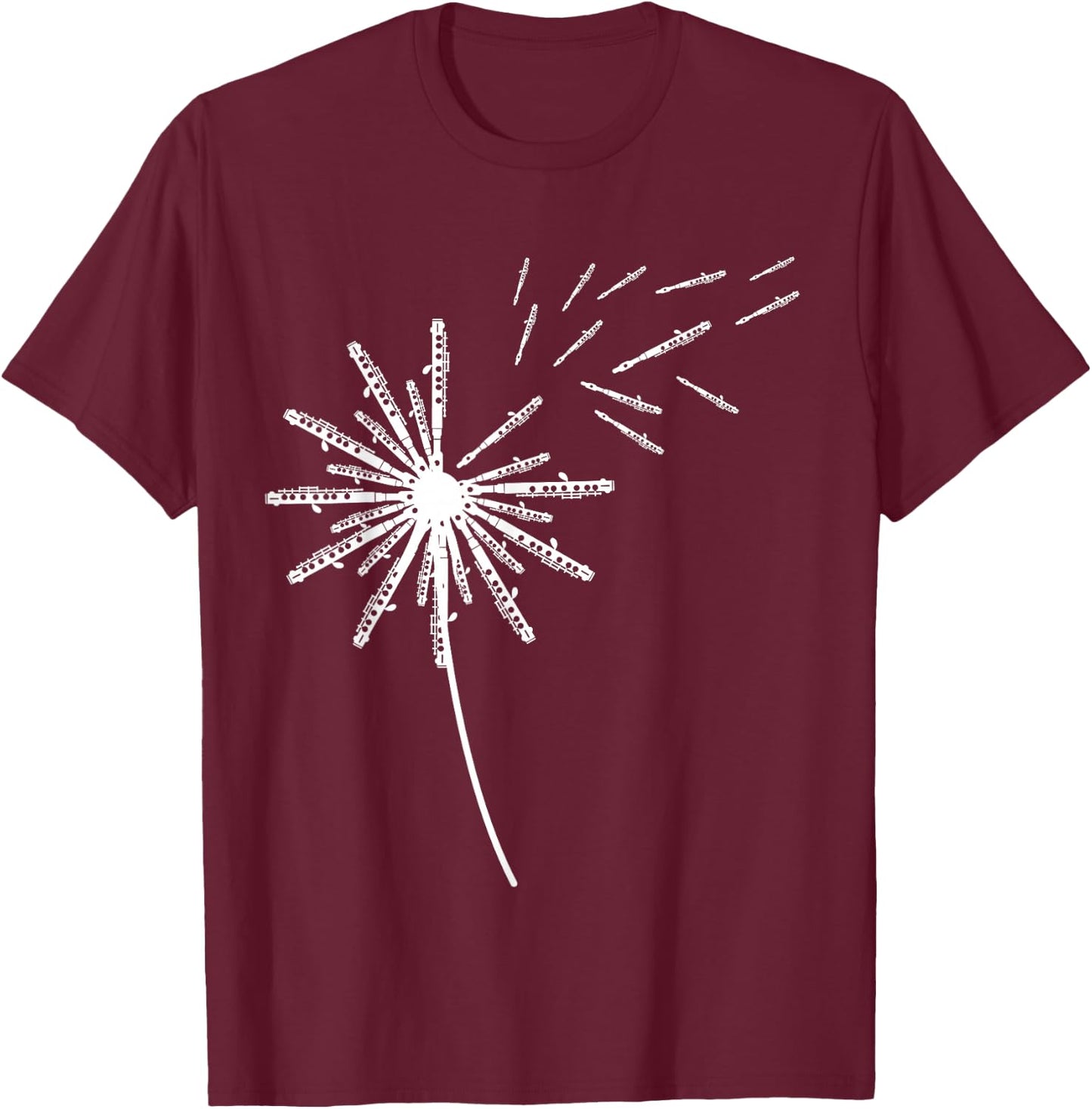 Dandelion Piccolo Shirt for Piccolist | Piccolo T-Shirt - T-Shirt | Maroon