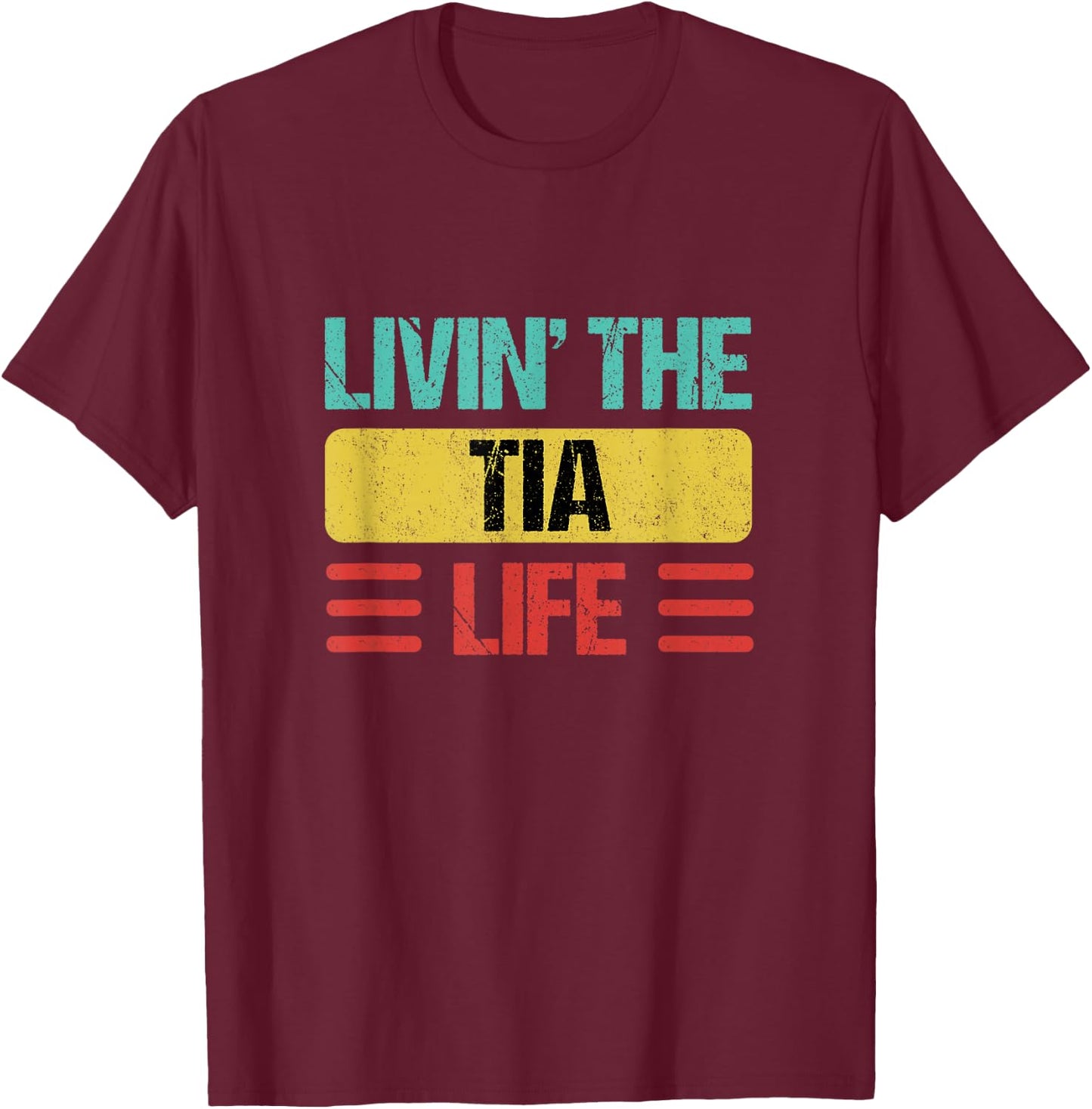 Tia Name T-Shirt - T-Shirt | Maroon