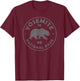Retro Yosemite US National Park Vintage Souvenir Hiking T-Shirt - T-Shirt | Maroon