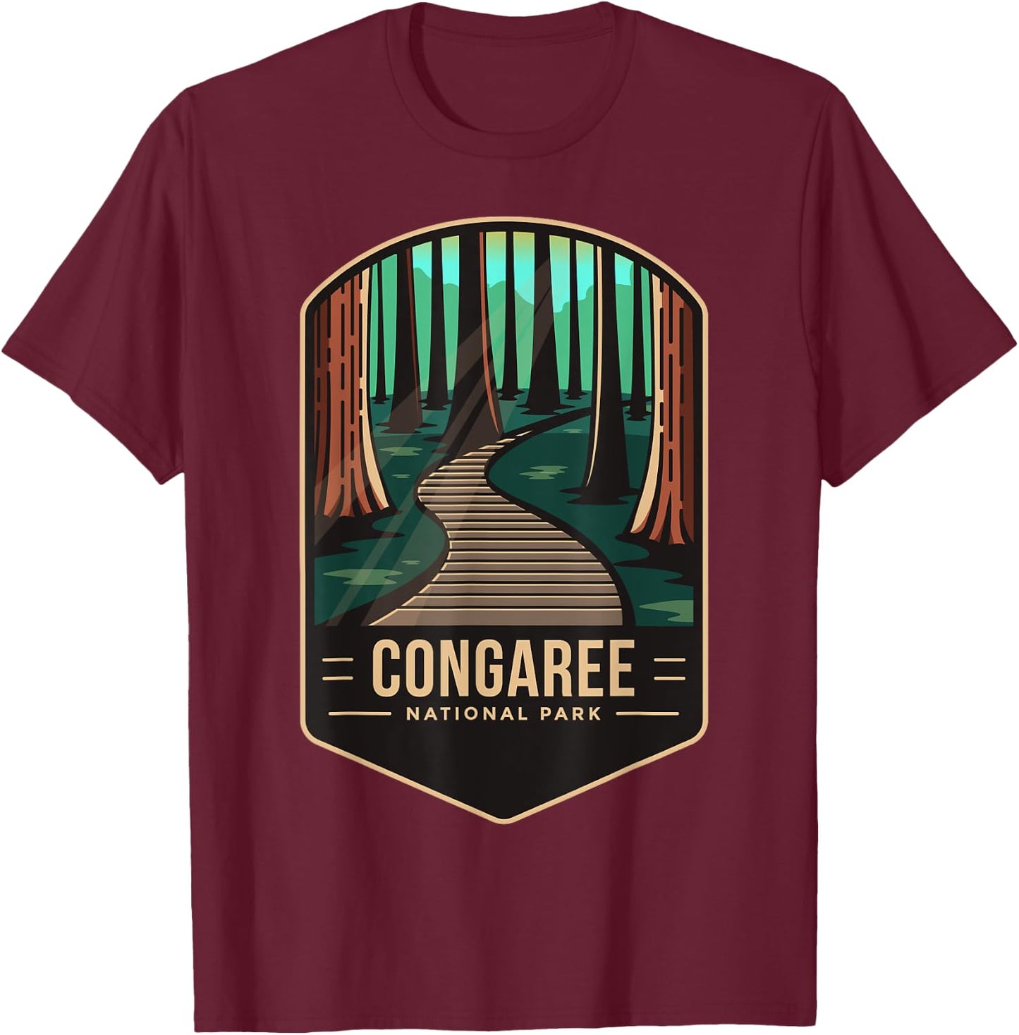 Congaree National Park 2003 South Carolina T-Shirt - T-Shirt | Maroon