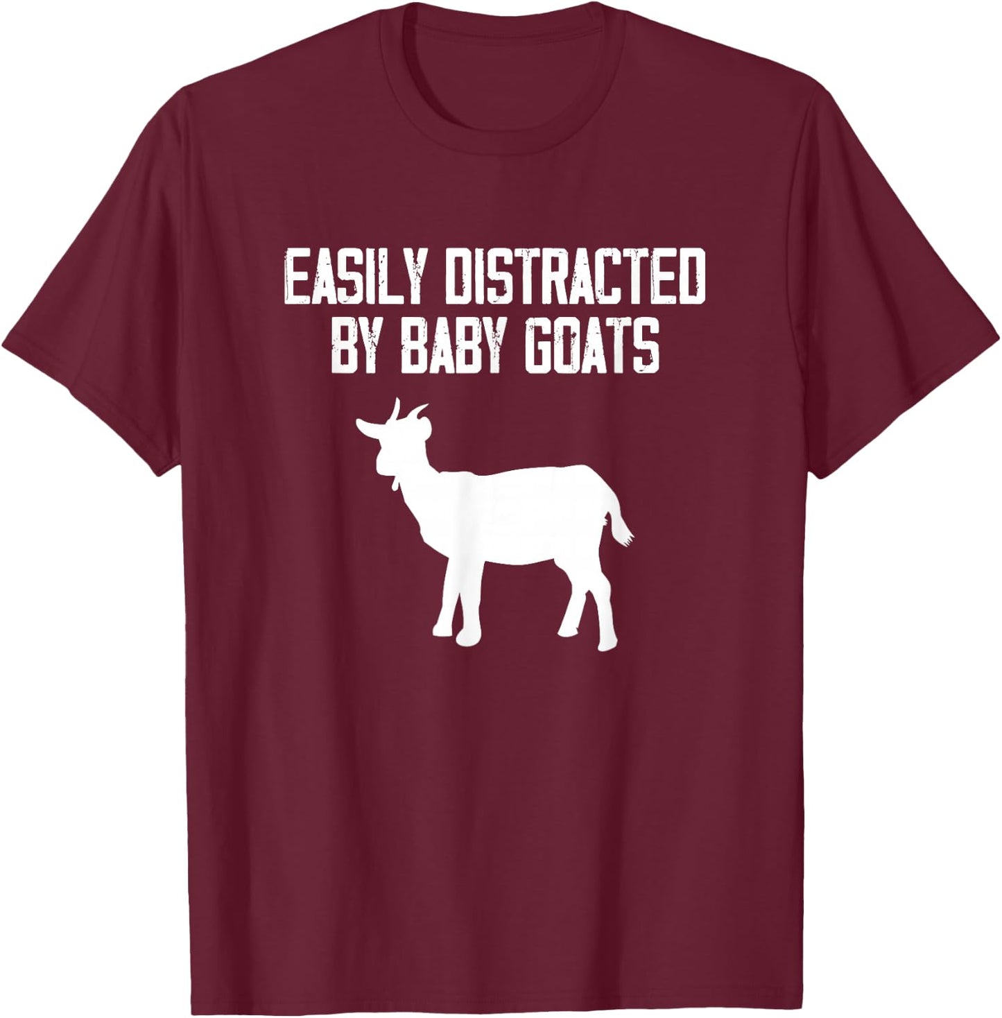 Baby Goat Lover Farm Animal Goat Farming Goat Herder T-Shirt - T-Shirt | Maroon