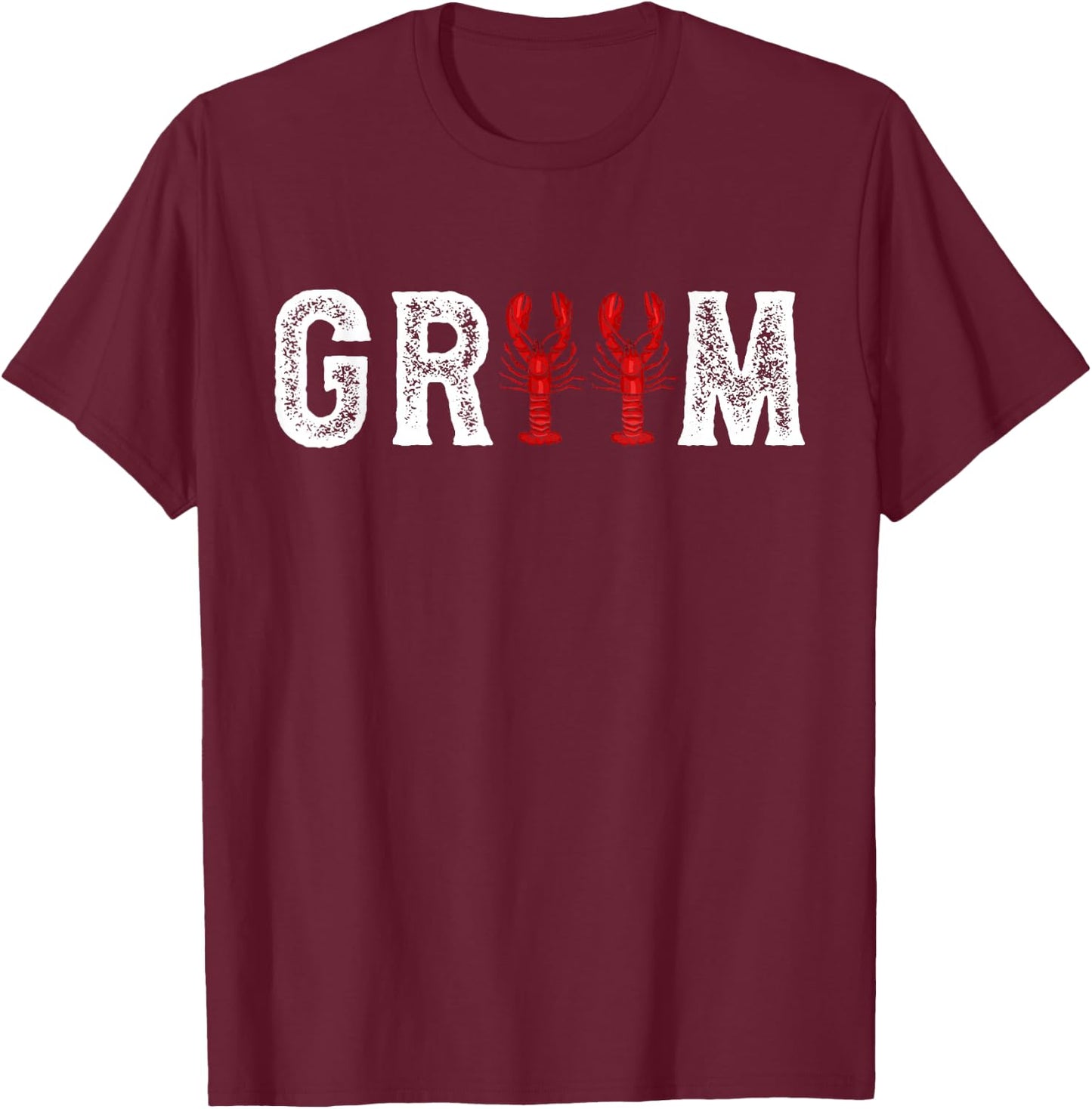 Groom crawfish wedding partner look T-Shirt - T-Shirt | Maroon