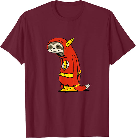 Funny Sloth Flash Gift , Women and Kids T-Shirt - T-Shirt | Maroon
