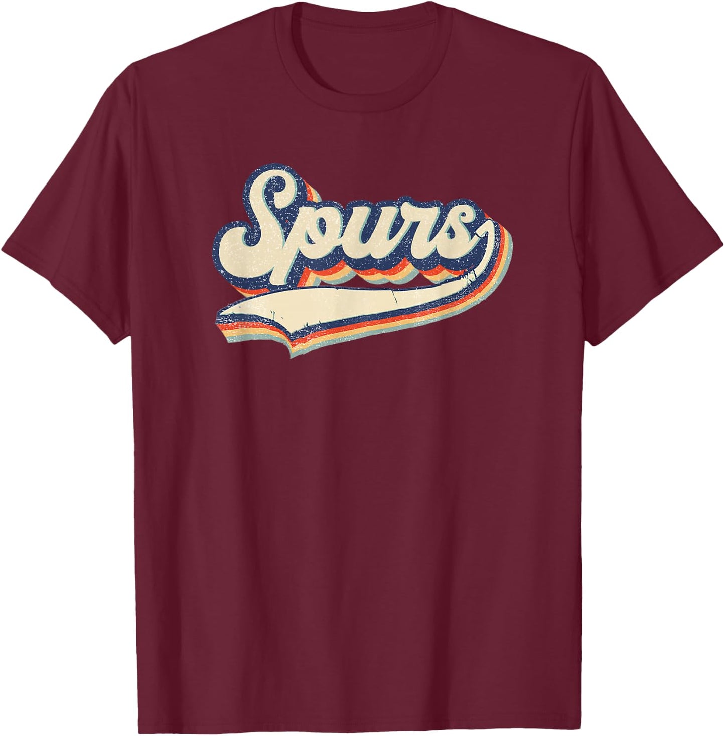 Spurs Name Vintage Retro Gift Men Women Boy Girl T-Shirt - T-Shirt | Maroon