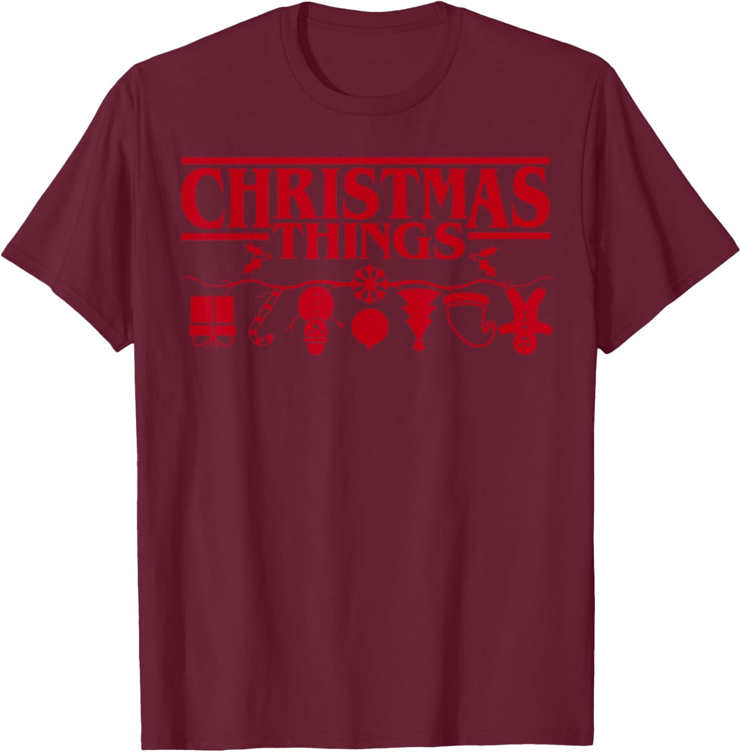 Christmas Things T-Shirt - T-Shirt | Maroon
