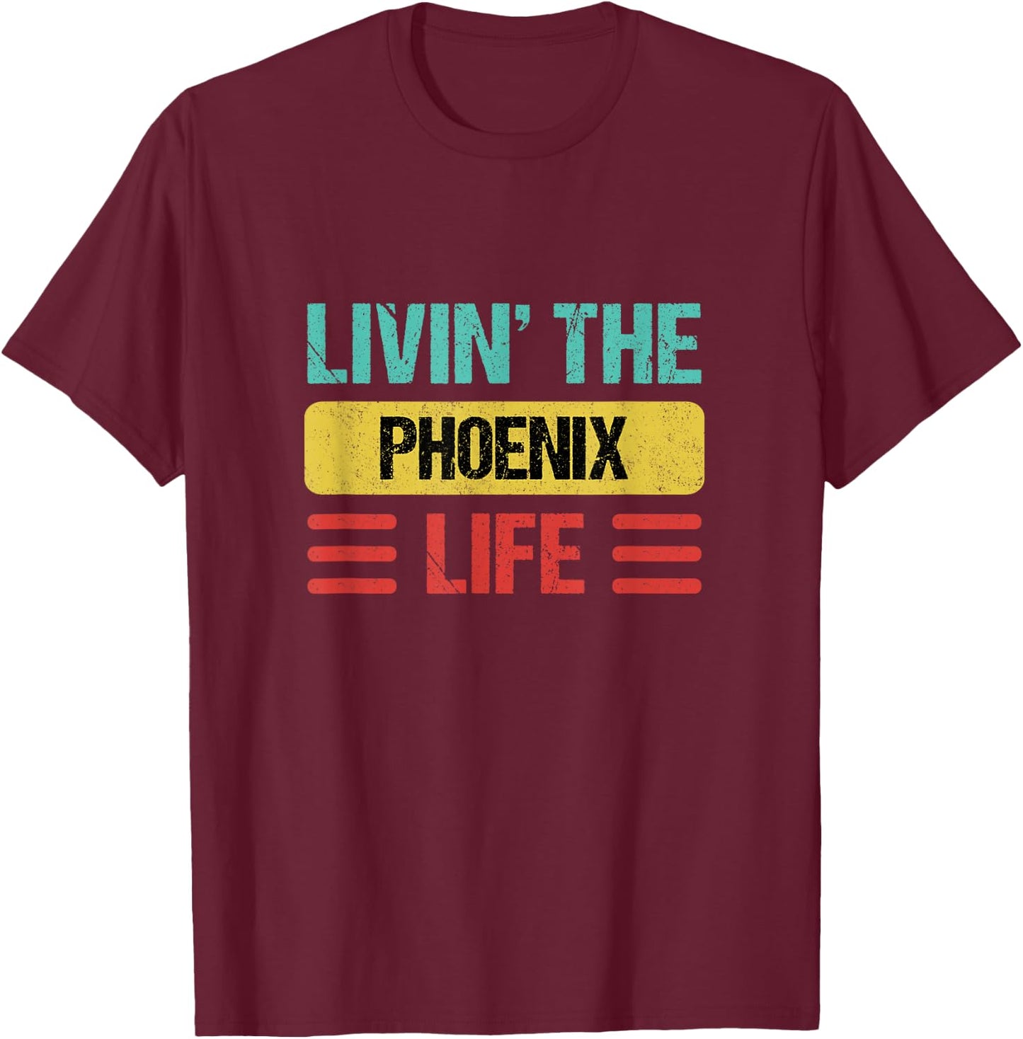 Phoenix Name T-Shirt - T-Shirt | Maroon