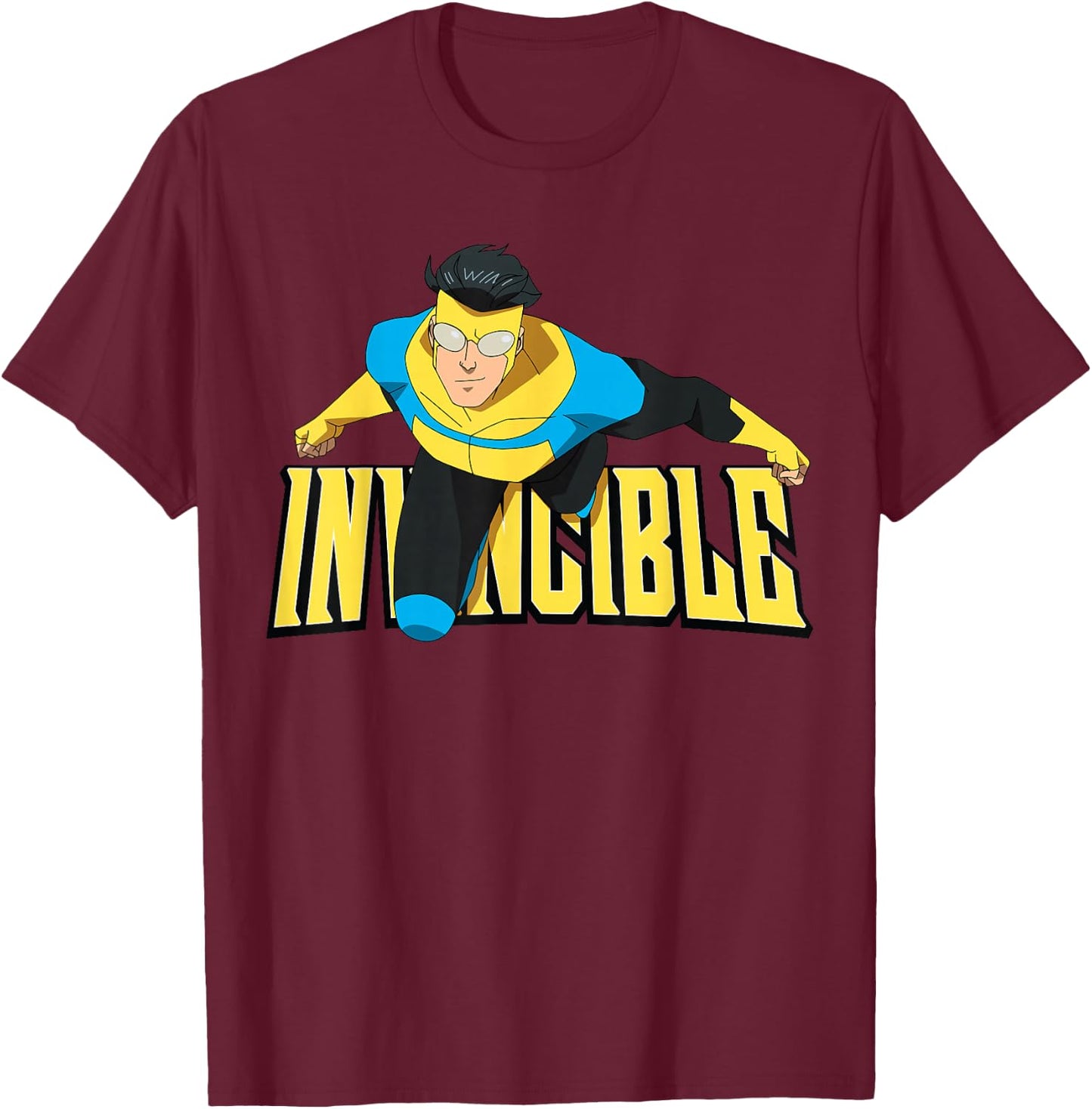 Invincible Animated - Invincible T-Shirt - T-Shirt | Maroon