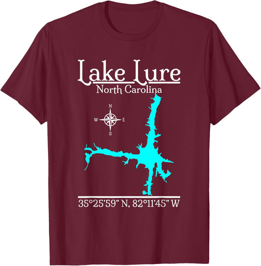 Lake Lure, North Carolina T-Shirt - T-Shirt | Maroon