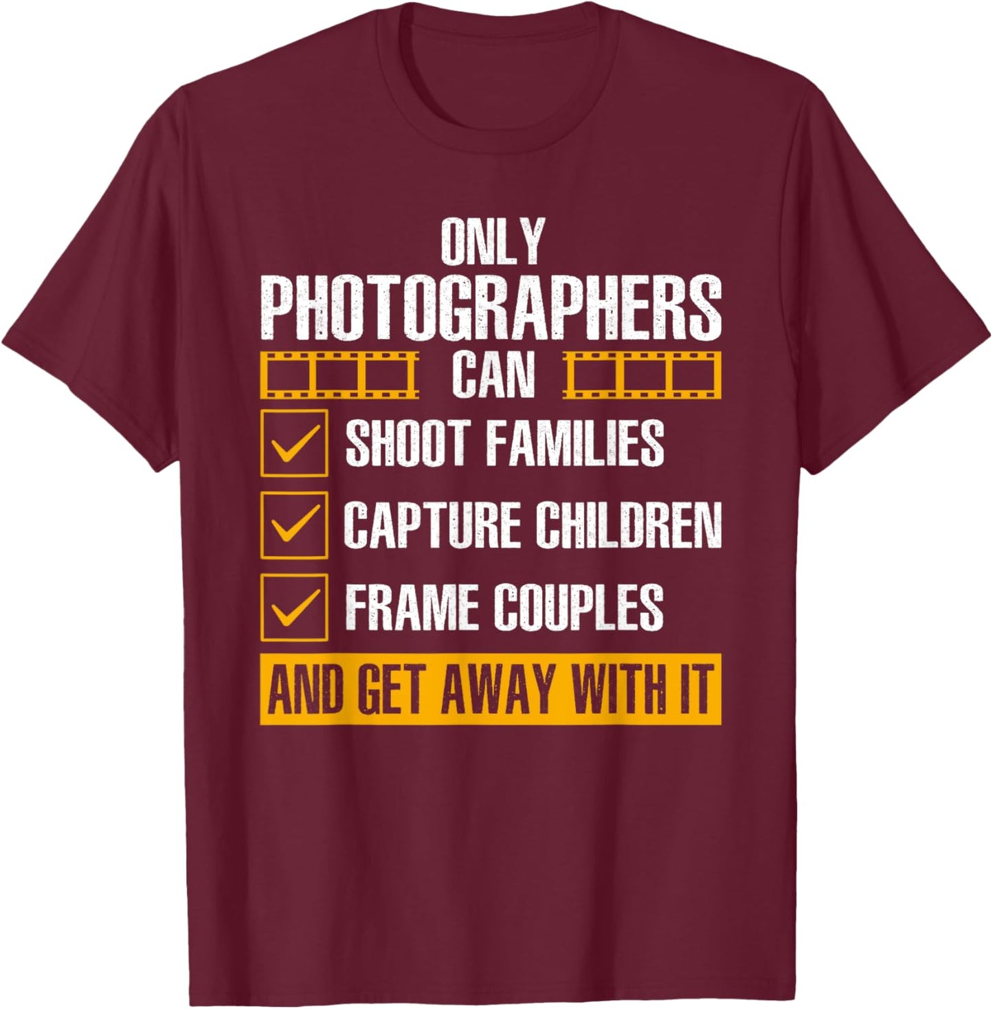 Cool Photographer Art Women Photography Camera Lover T-Shirt - T-Shirt | Maroon