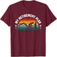 Triathlon retirement plan retro sunset art T-Shirt - T-Shirt | Maroon