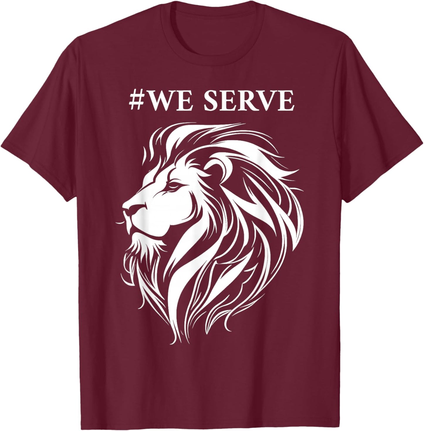 Lions Club International We Serve Lions T-Shirt - T-Shirt | Maroon