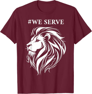 Lions Club International We Serve Lions T-Shirt - T-Shirt | Maroon