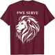 Lions Club International We Serve Lions T-Shirt - T-Shirt | Maroon