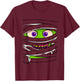 Mummy Wrap Eyes Costume Funny Scary Halloween Men Women Kids T-Shirt - T-Shirt | Maroon