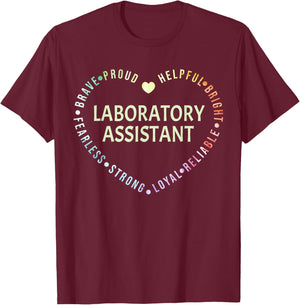 Laboratory Assistant Lab Assistant T-Shirt - T-Shirt | Maroon