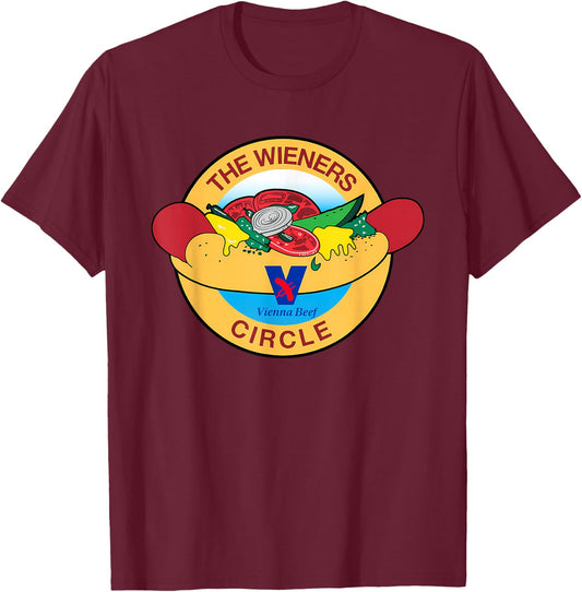 The Wieners Vienna Beef Circle Apparel T-Shirt - T-Shirt | Maroon