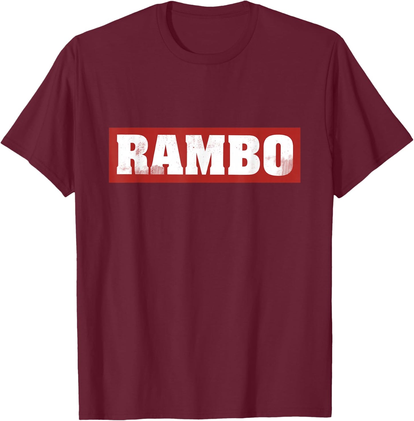 Rambo Classic Logo T-Shirt - T-Shirt | Maroon