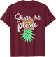 Share Me Please Hotwife Lifestyle - Upside Down Pineapple T-Shirt - T-Shirt | Maroon