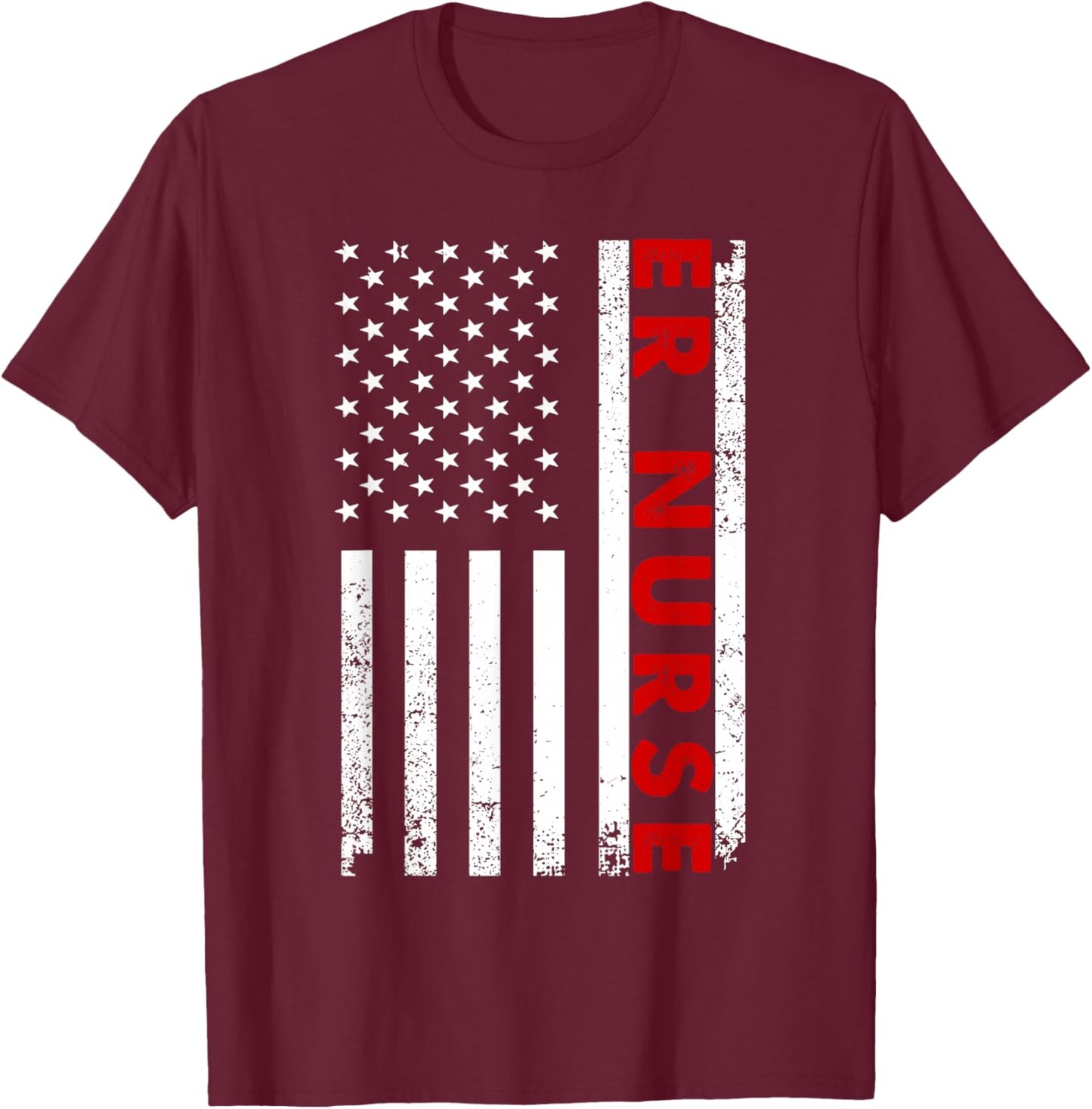 Cool ER Nurse Women Hospital Emergency Room Nurse T-Shirt - T-Shirt | Maroon