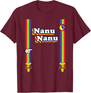Nanu Nanu Retro 70s T-Shirt - T-Shirt | Maroon