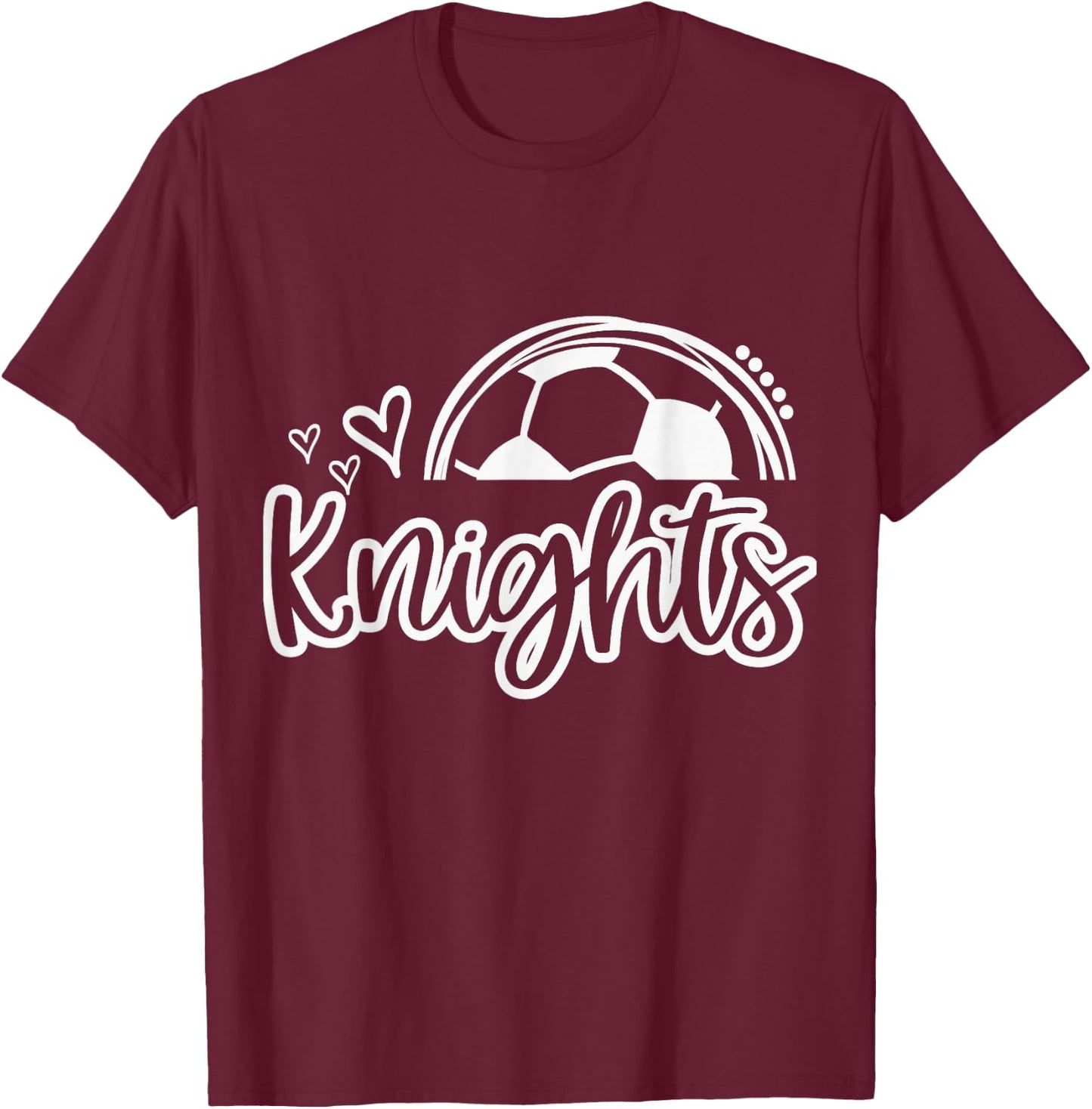 Knights Soccer Must Have Retro Trendy Game Day Spirit T-Shirt - T-Shirt | Maroon