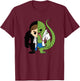 Marvel Comics Retro Classic Lizard Dr. Connors Chibi Style T-Shirt - T-Shirt | Maroon