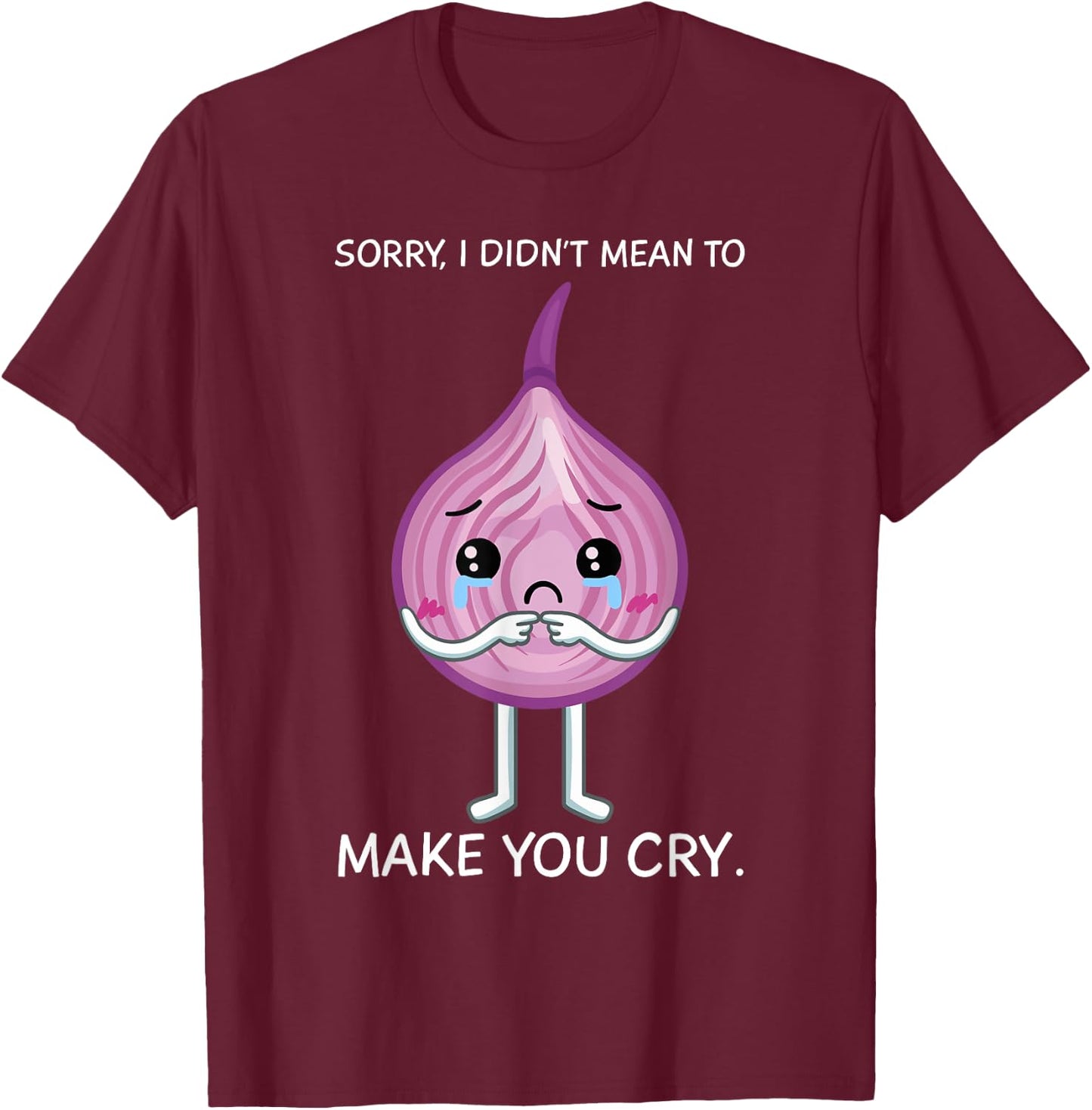 Onion Shallot Vegeterian Bulb Farmer Gardener Vegan T-Shirt - T-Shirt | Maroon