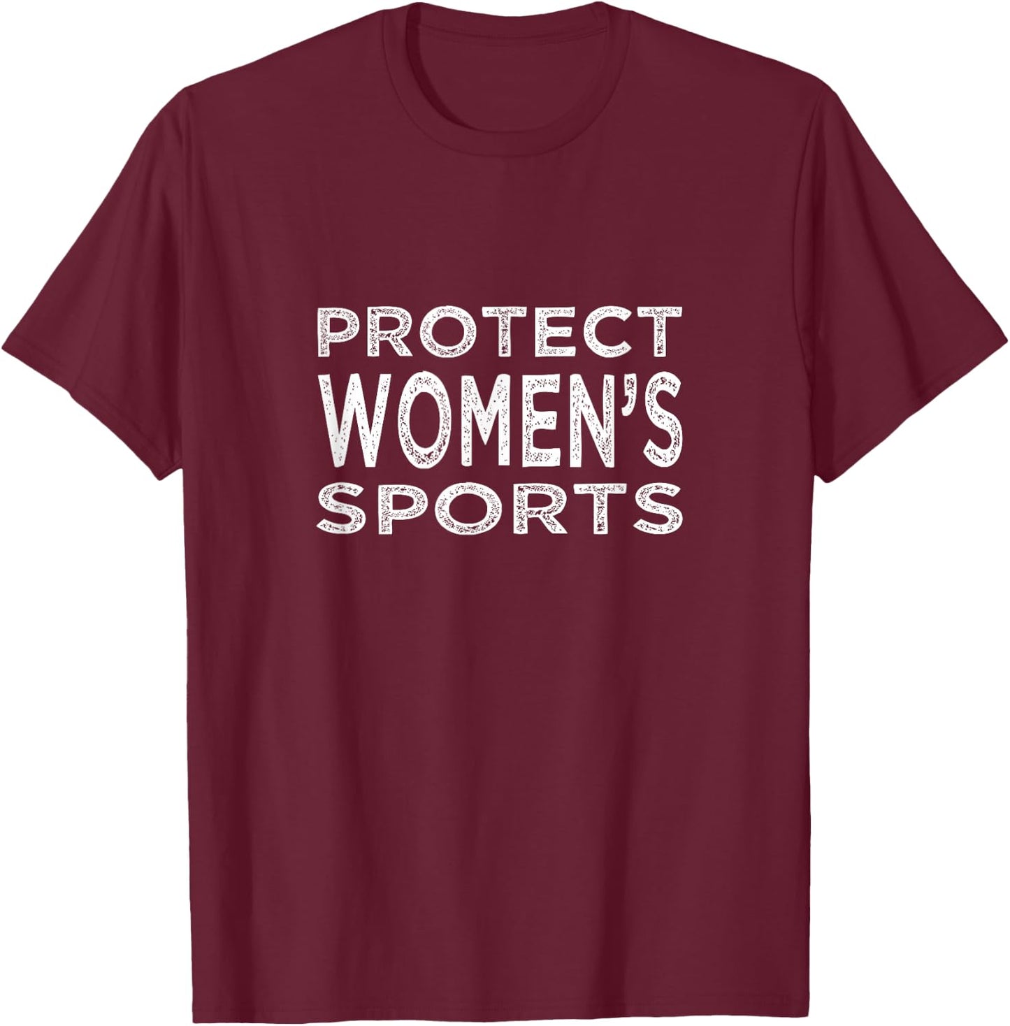 Protect Women's Sports Save Title IX High School College T-Shirt - T-Shirt | Maroon