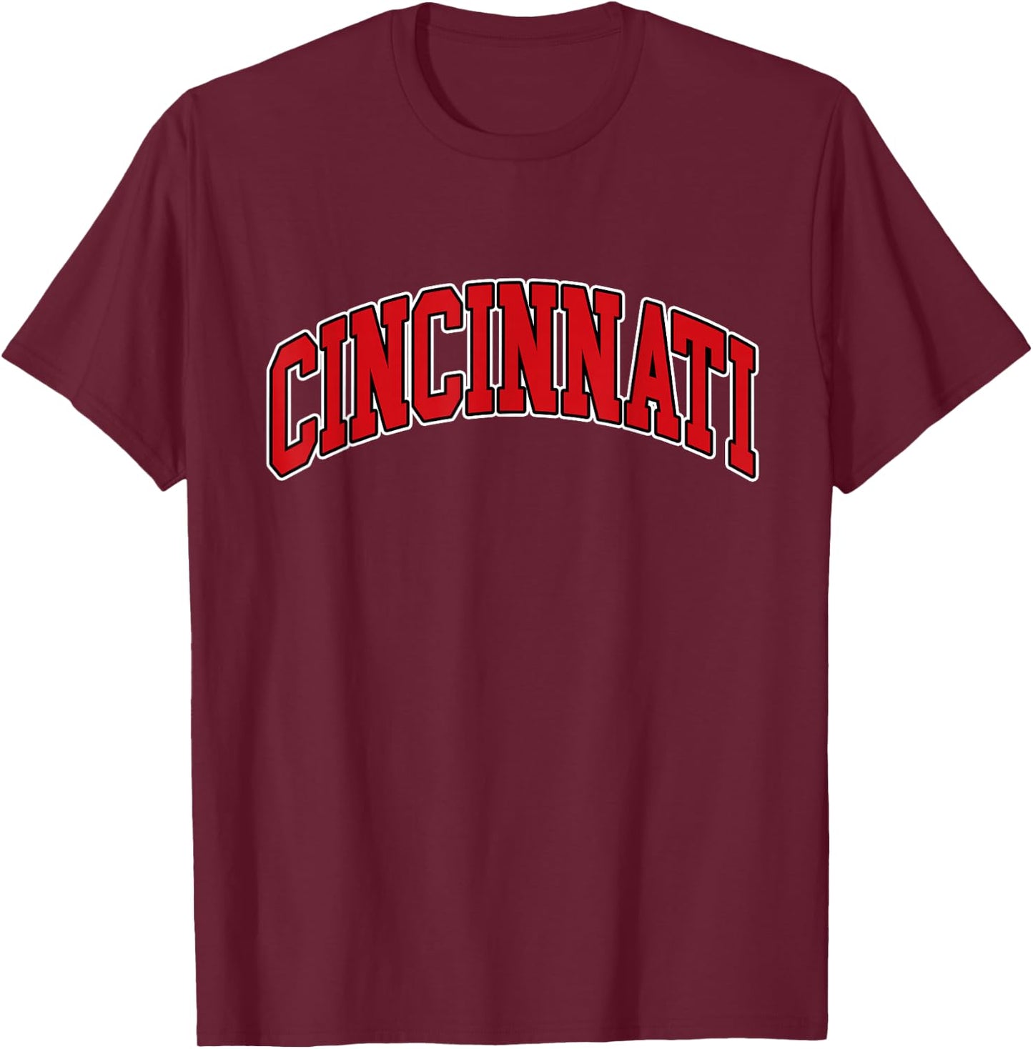 Cincinnati - Hometown Pride - Throwback Design - Classic T-Shirt - T-Shirt | Maroon