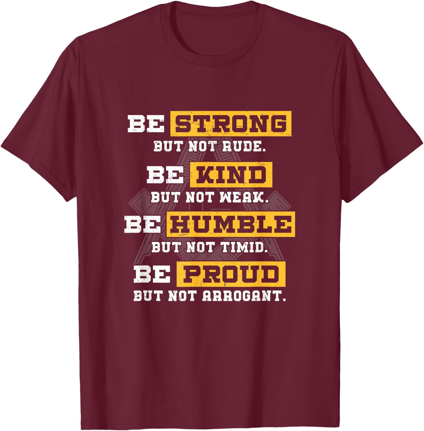 Freemasonry Strong But Not Rude Proud Masonic T-Shirt - T-Shirt | Maroon