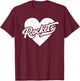 Vintage Rockets School Spirit Go Rockets Love T-Shirt - T-Shirt | Maroon
