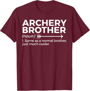 Funny Archery Brother Definition T-Shirt - T-Shirt | Maroon