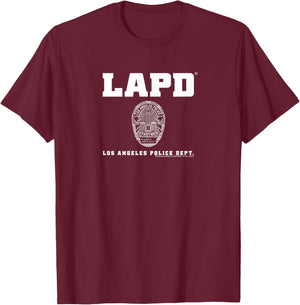 LAPD Badge T-Shirt - T-Shirt | Maroon