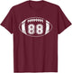 Football Player #88 Football Mom Dad Jersey 88 Varsity Team T-Shirt - T-Shirt | Maroon