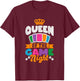 Queen Of The Game Night Game Night Board Games T-Shirt - T-Shirt | Maroon