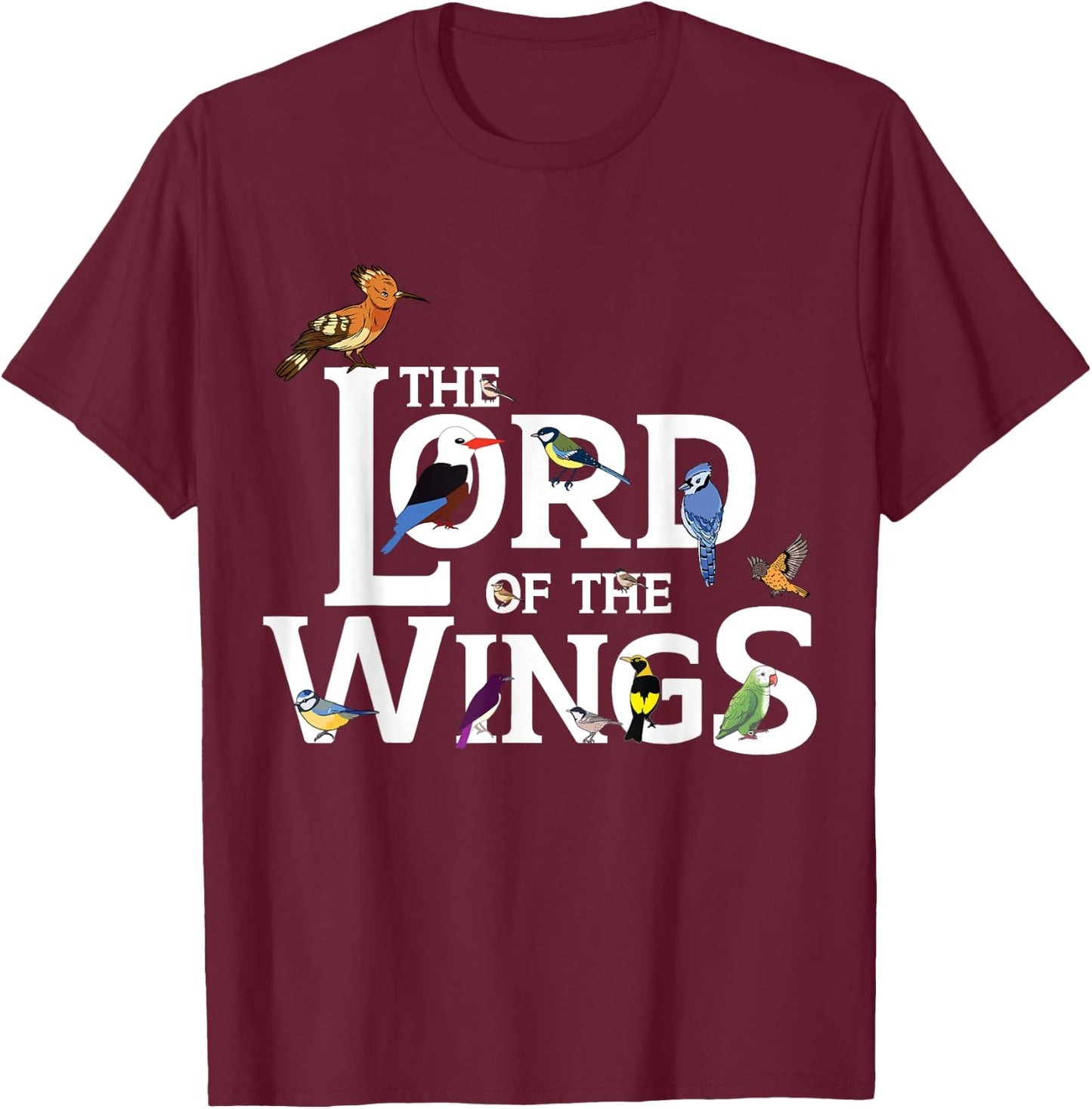 Bird Watching Ornithologist Birding T-Shirt - T-Shirt | Maroon