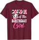 Cousin of The Birthday Girl Farm Cow 1St Birthday Girl T-Shirt - T-Shirt | Maroon