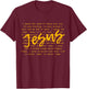I Speak Name Of Jesus Christian , Prayer To The Church T-Shirt - T-Shirt | Maroon