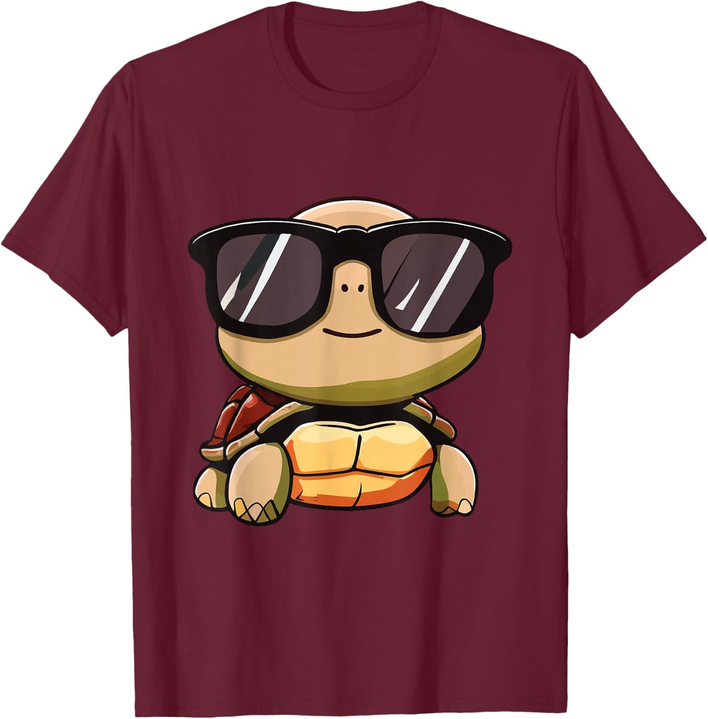 Halloween 2024 Cute Turtle Costume Sunglasses For Kids T-Shirt - T-Shirt | Maroon