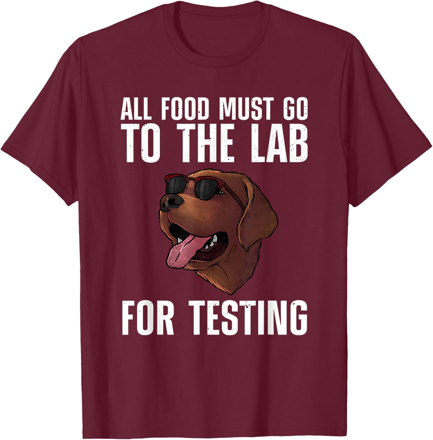 Cool Labrador Design Women Labrador Retriever Lover T-Shirt - T-Shirt | Maroon