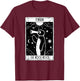 Noot Funny Penguin Tarot Vintage Distressed T-Shirt - T-Shirt | Maroon