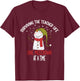 Surviving the Teacher Life One Meltdown at a Time Christmas T-Shirt - T-Shirt | Maroon