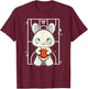 Rabbit With Basketball T-Shirt - T-Shirt | Maroon