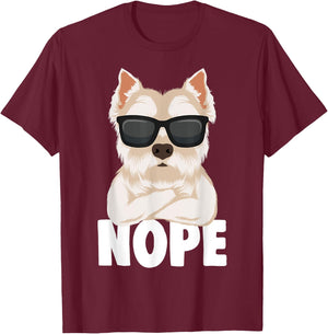 West Highland White Terrier Dog Westie Men Women Girls Kids T-Shirt - T-Shirt | Maroon