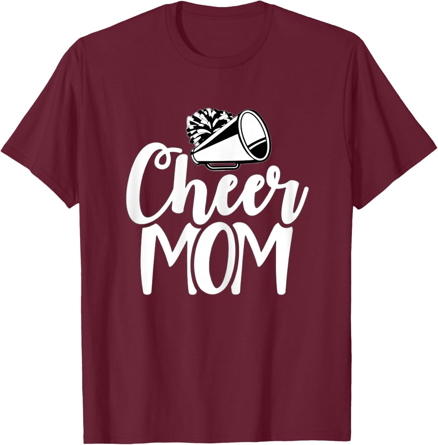 Cheer Mom Apparel | Cheer Mom Gift | Proud Cheer Mom T-Shirt - T-Shirt | Maroon