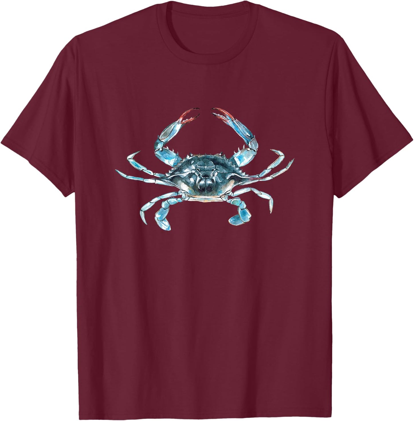 Blue Crab Portrait T-Shirt - T-Shirt | Maroon