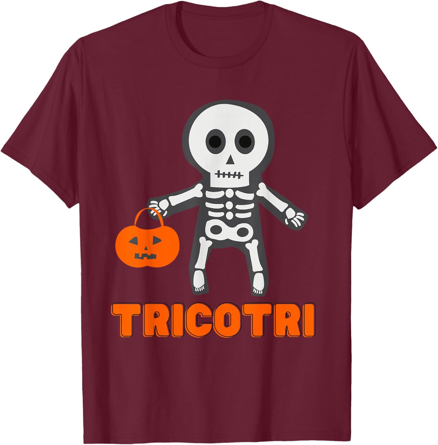 Halloween TRICOTRI T-Shirt - T-Shirt | Maroon