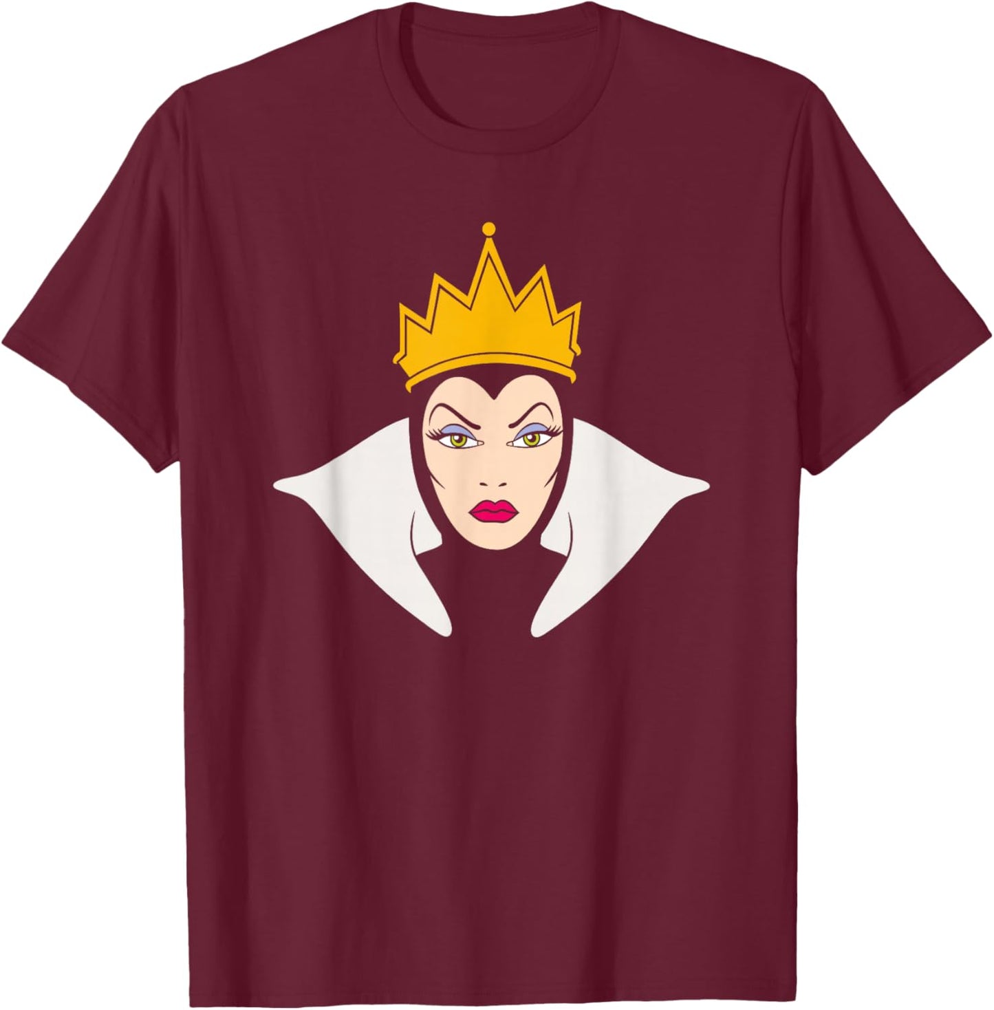 Disney Villains The Evil Queen Big Villain Energy Portrait T-Shirt - T-Shirt | Maroon